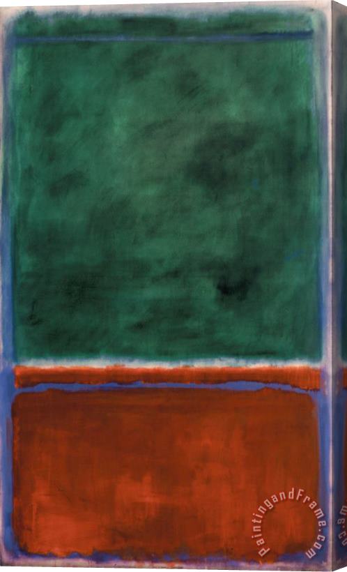 Mark Rothko Green And Maroon Stretched Canvas Print / Canvas Art