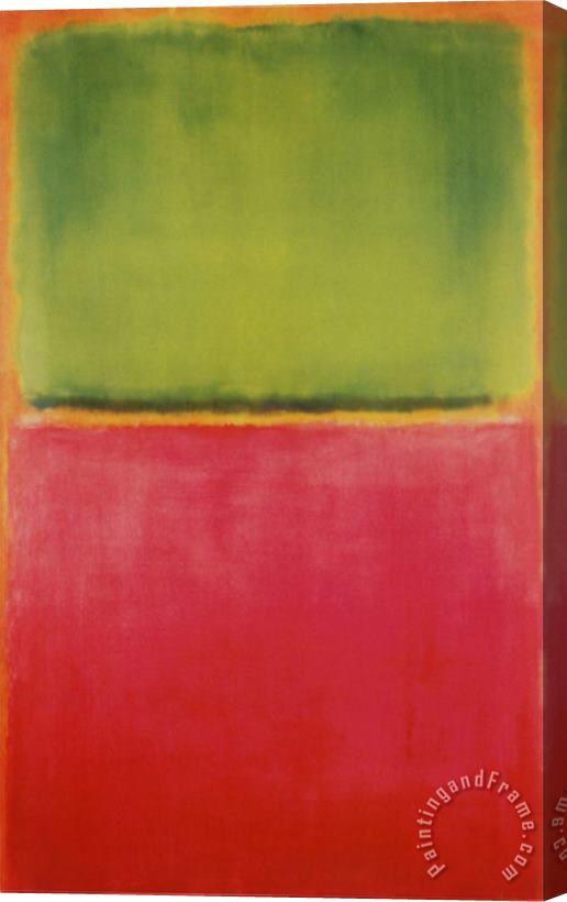 Mark Rothko Green Red on Orange Stretched Canvas Print / Canvas Art