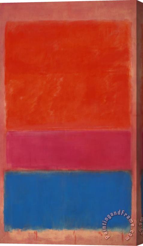 Mark Rothko No 1 Royal Red And Blue 1954 Stretched Canvas Painting / Canvas Art