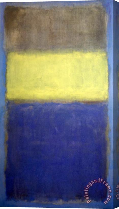 Mark Rothko No 2 No 30 Yellow Center Stretched Canvas Print / Canvas Art