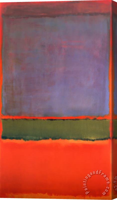 Mark Rothko No 6 Violet Green And Red 1951 Stretched Canvas Painting / Canvas Art