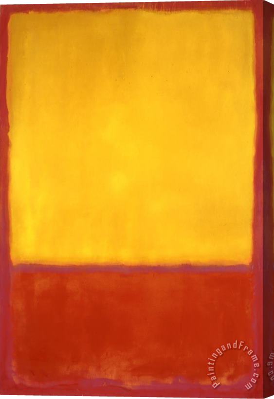 Mark Rothko The Ochre 1954 Stretched Canvas Painting / Canvas Art