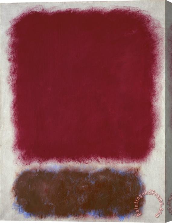 Mark Rothko Untitled (red Over Brown) Stretched Canvas Painting / Canvas Art