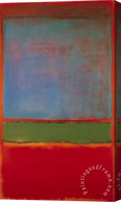 Mark Rothko Violet Green Red Stretched Canvas Painting / Canvas Art