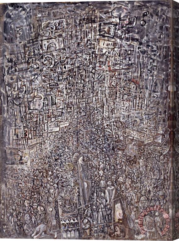 Mark Tobey Electric Night Stretched Canvas Painting / Canvas Art
