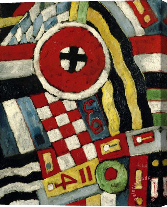 Marsden Hartley Berlin Abstraction Stretched Canvas Print / Canvas Art