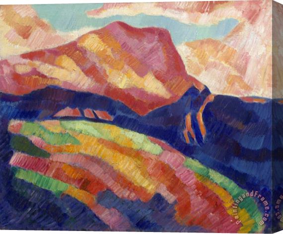 Marsden Hartley Mont Sainte Victoire Stretched Canvas Painting / Canvas Art