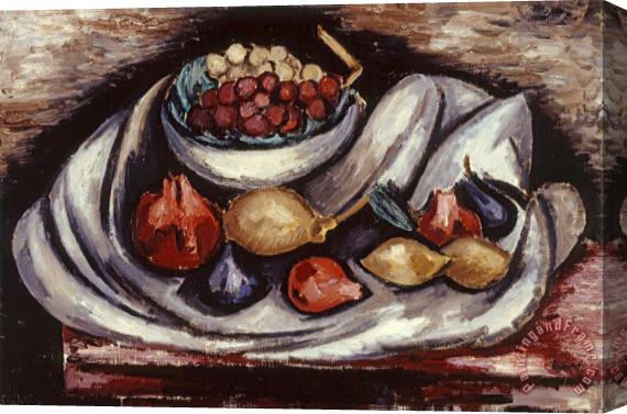Marsden Hartley Still Life with Compote And Fruit Stretched Canvas Painting / Canvas Art