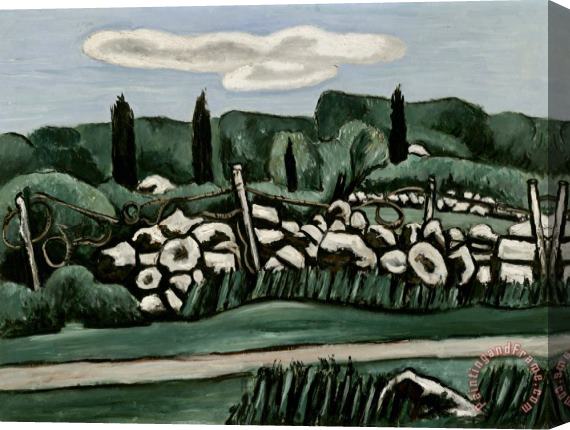 Marsden Hartley The Last Stone Walls, Dogtown Stretched Canvas Print / Canvas Art