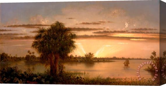 Martin Johnson Heade Florida Sunrise Stretched Canvas Painting / Canvas Art