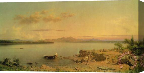 Martin Johnson Heade Lake George Stretched Canvas Painting / Canvas Art