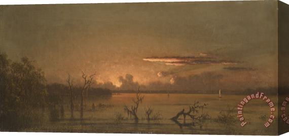 Martin Johnson Heade Twilight on The St. John's River Stretched Canvas Painting / Canvas Art