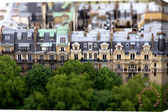Martine Roch Paris roofs Stretched Canvas Painting / Canvas Art