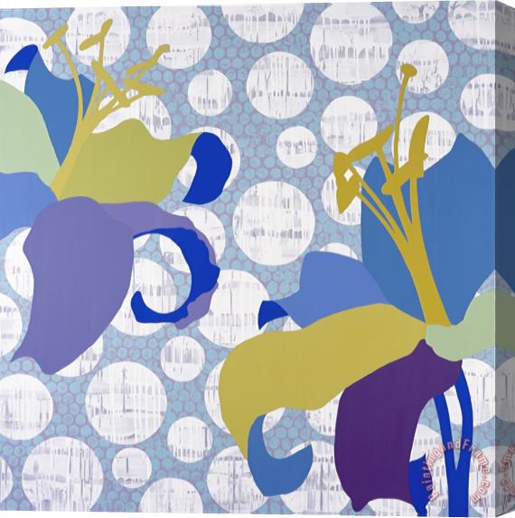 Mary Calkins Purple Rain Stretched Canvas Print / Canvas Art
