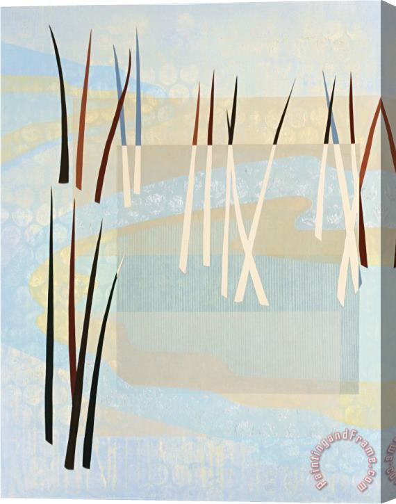 Mary Calkins Reeds I Stretched Canvas Painting / Canvas Art