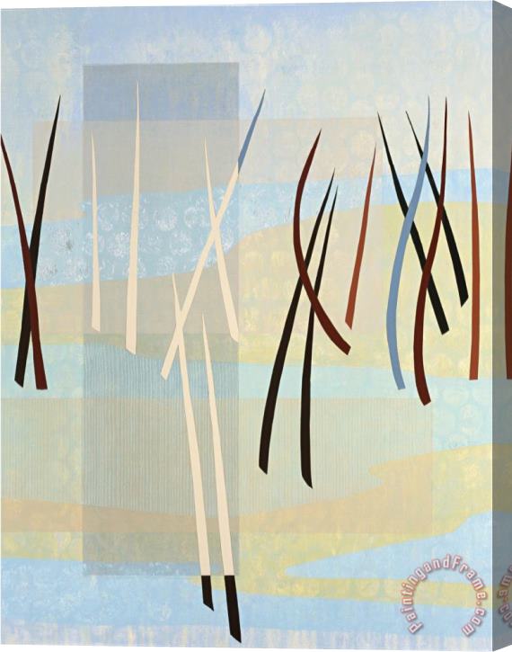 Mary Calkins Reeds II Stretched Canvas Painting / Canvas Art