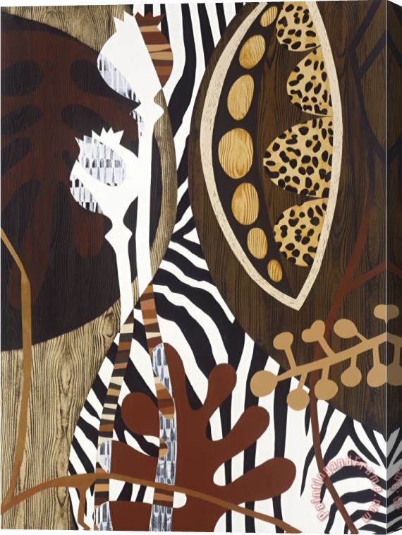 Mary Calkins Safari 1 Stretched Canvas Painting / Canvas Art