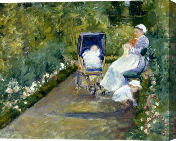 Mary Cassatt Children in a Garden (the Nurse) Stretched Canvas Print / Canvas Art