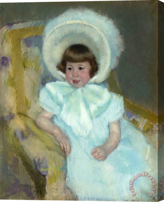 Mary Cassatt Portrait of Mademoiselle Louise Aurore Villeboeuf Stretched Canvas Painting / Canvas Art