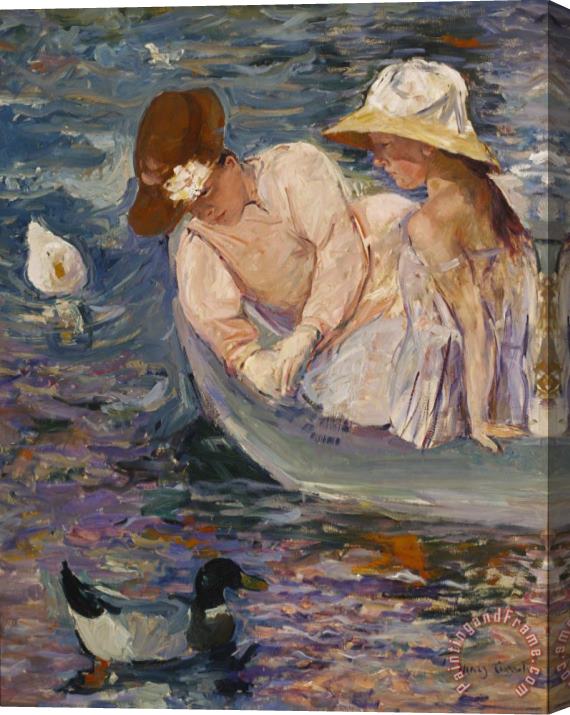 Mary Cassatt Summertime Stretched Canvas Painting / Canvas Art