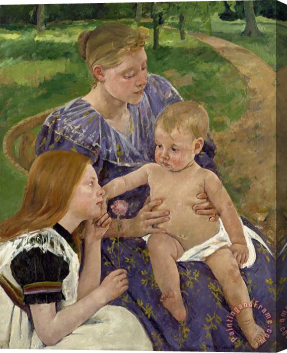 Mary Cassatt The Family, 1893 Stretched Canvas Print / Canvas Art