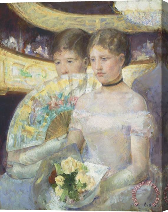Mary Cassatt The Loge Stretched Canvas Painting / Canvas Art