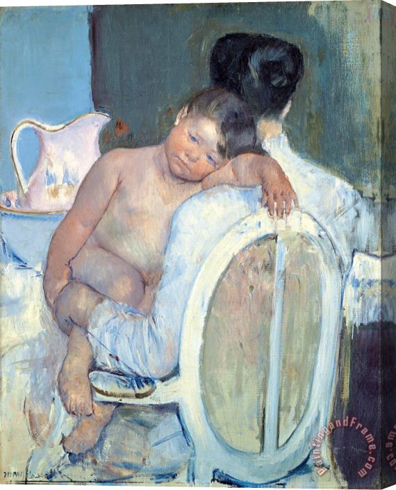Mary Cassatt Woman Sitting with a Child in Her Arms Stretched Canvas Print / Canvas Art
