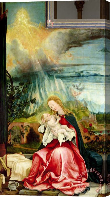 Matthias Grunewald The Nativity, From The Isenheim Altarpiece Stretched Canvas Print / Canvas Art