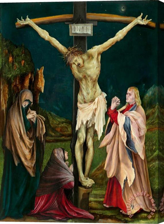 Matthias Grunewald The Small Crucifixion Stretched Canvas Print / Canvas Art