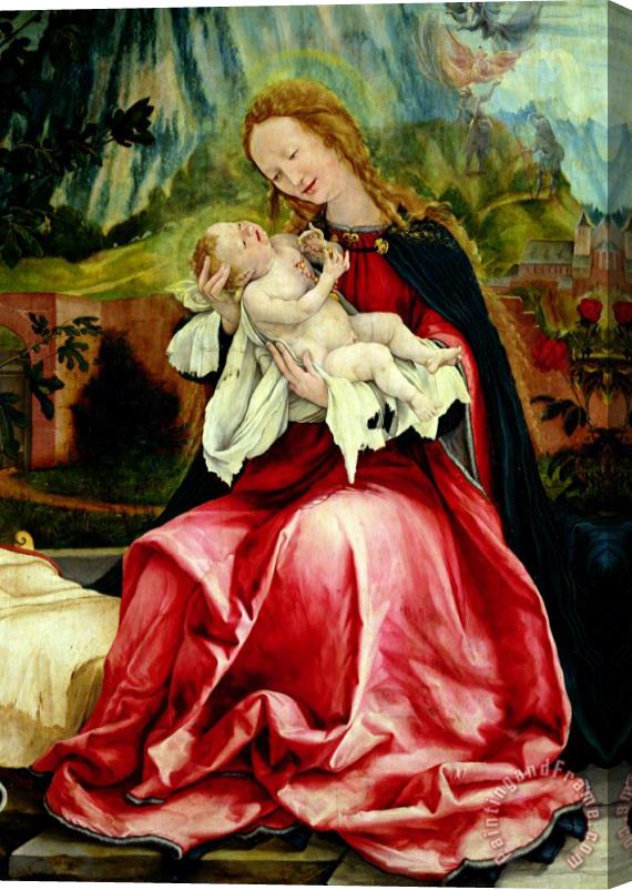 Matthias Grunewald The Virgin And Child, From The Isenheim Altarpiece Stretched Canvas Print / Canvas Art