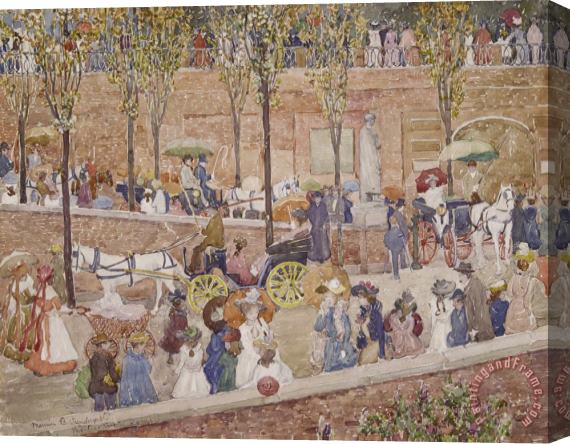 Maurice Brazil Prendergast Monte Pincio, Rome Stretched Canvas Painting / Canvas Art