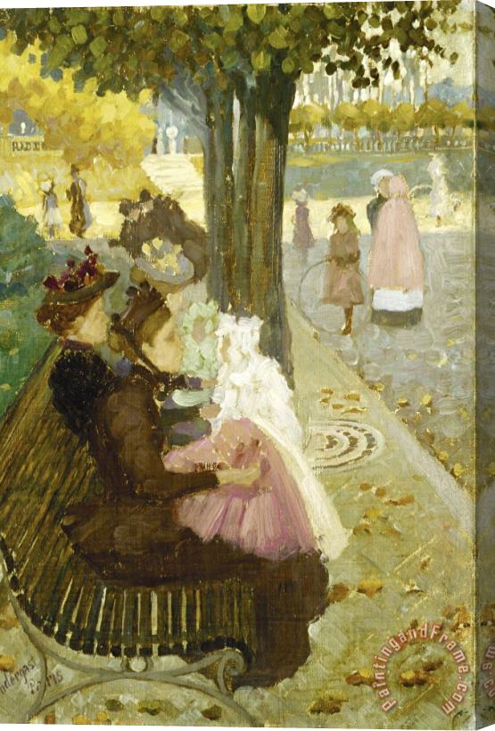 Maurice Brazil Prendergast The Luxembourg Garden, Paris Stretched Canvas Painting / Canvas Art