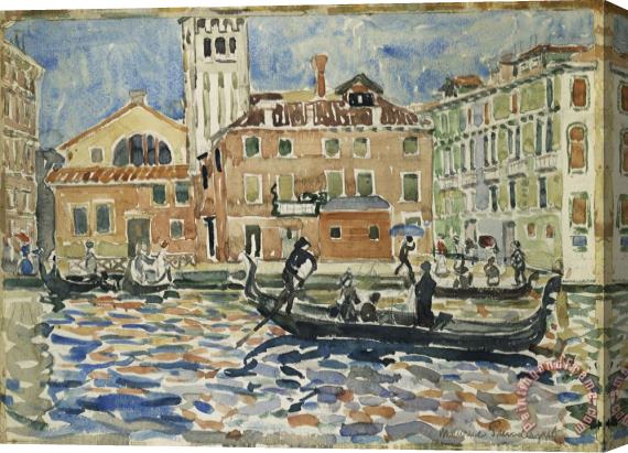Maurice Brazil Prendergast Venice Stretched Canvas Painting / Canvas Art
