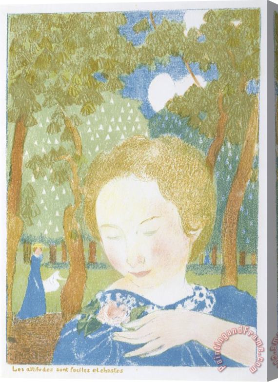 Maurice Denis Attitudes Are Simple And Chaste Stretched Canvas Painting / Canvas Art