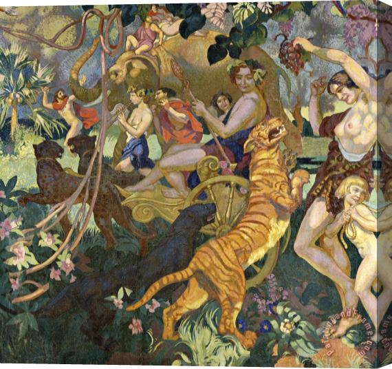 Maurice Denis Le Bacchanale Du Tigre Royal, Stretched Canvas Painting / Canvas Art