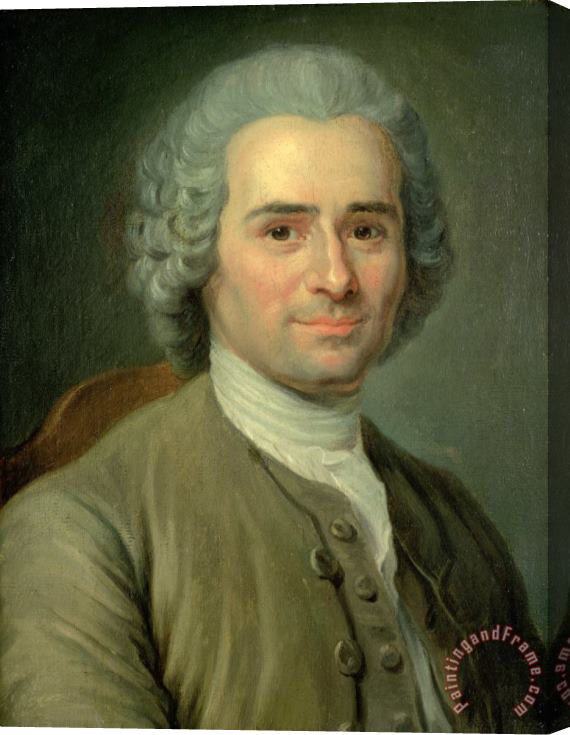 Maurice-Quentin de La Tour Jean Jacques Rousseau (1712 78) Stretched Canvas Painting / Canvas Art