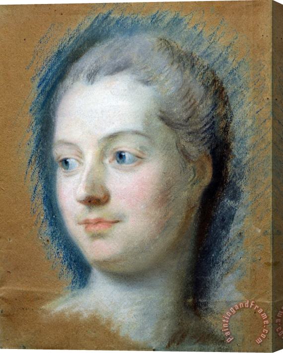 Maurice-Quentin de La Tour Portrait of Madame De Pompadour (1721 64) Stretched Canvas Painting / Canvas Art