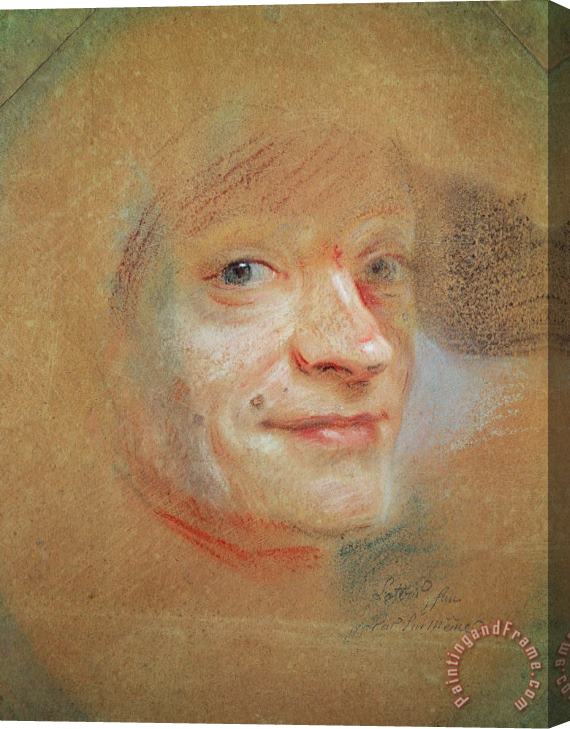 Maurice-Quentin de La Tour Self Portrait Stretched Canvas Print / Canvas Art