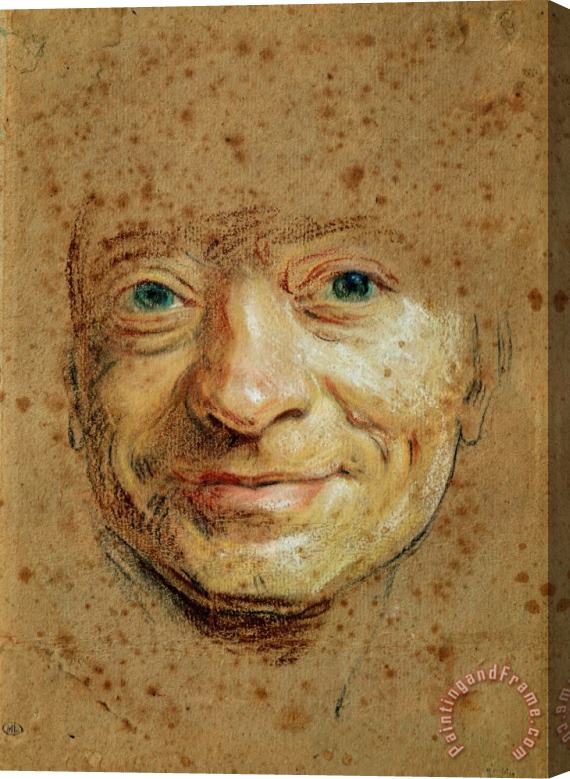 Maurice-Quentin de La Tour Self Portrait Stretched Canvas Painting / Canvas Art