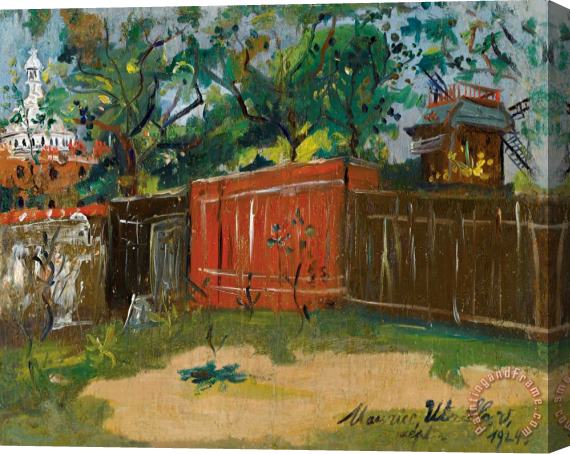 Maurice Utrillo Le Moulin De La Galette Stretched Canvas Print / Canvas Art