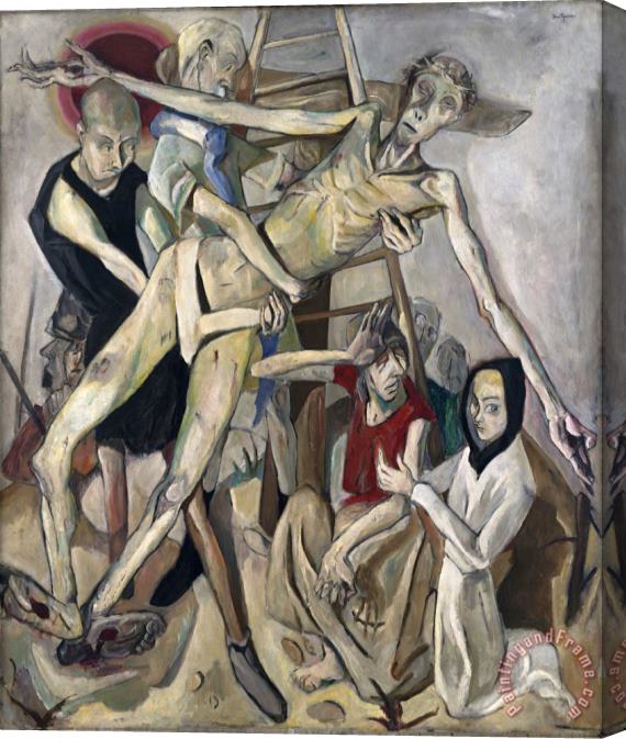Max Beckmann Descent From The Cross Stretched Canvas Painting / Canvas Art
