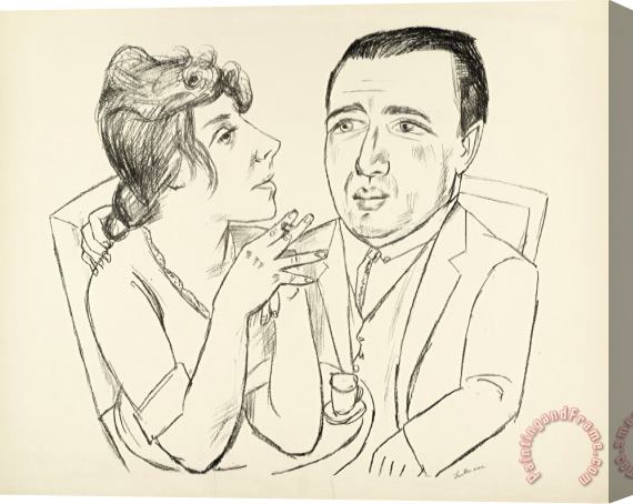 Max Beckmann J.b. Neumann And Martha Stern Stretched Canvas Painting / Canvas Art