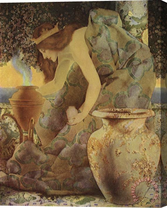 Maxfield Parrish Gulnare of The Sea Illustration Stretched Canvas Painting / Canvas Art