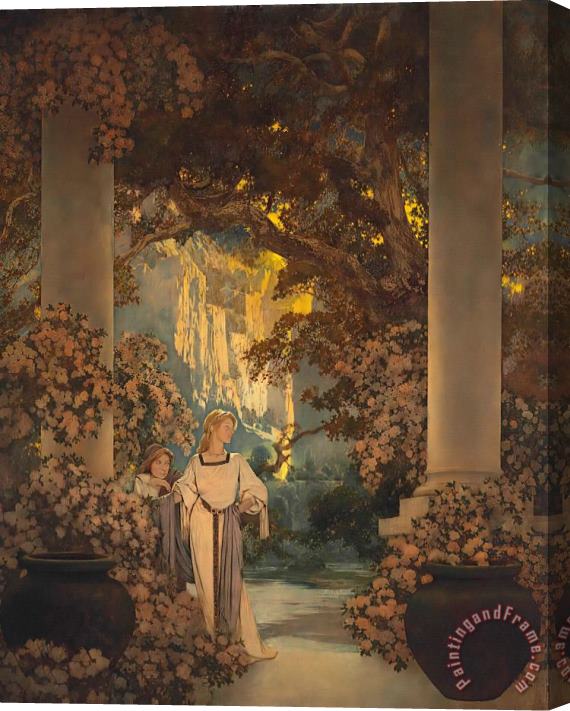 Maxfield Parrish Land of Make Believe, 1905 Stretched Canvas Print / Canvas Art