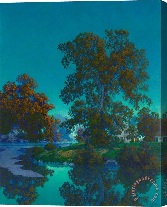 Maxfield Parrish Ottaquechee River, 1947 Stretched Canvas Print / Canvas Art