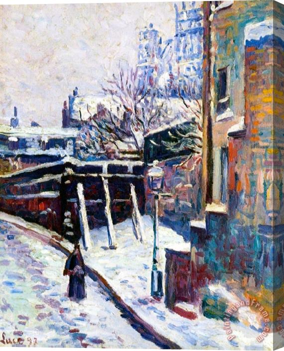 Maximilien Luce Montmartre Paris Stretched Canvas Painting / Canvas Art