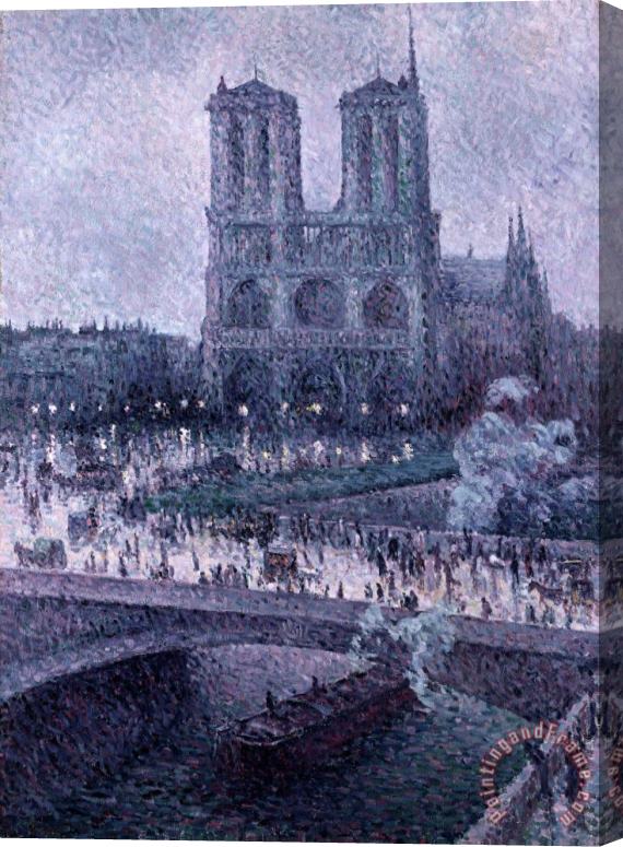 Maximilien Luce Notre Dame Stretched Canvas Painting / Canvas Art