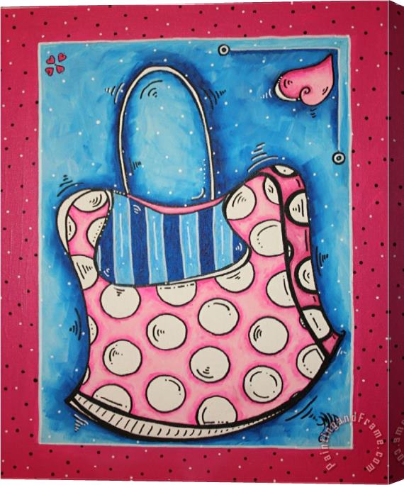 Megan Aroon Duncanson Diva Handbag by Stretched Canvas Painting / Canvas Art