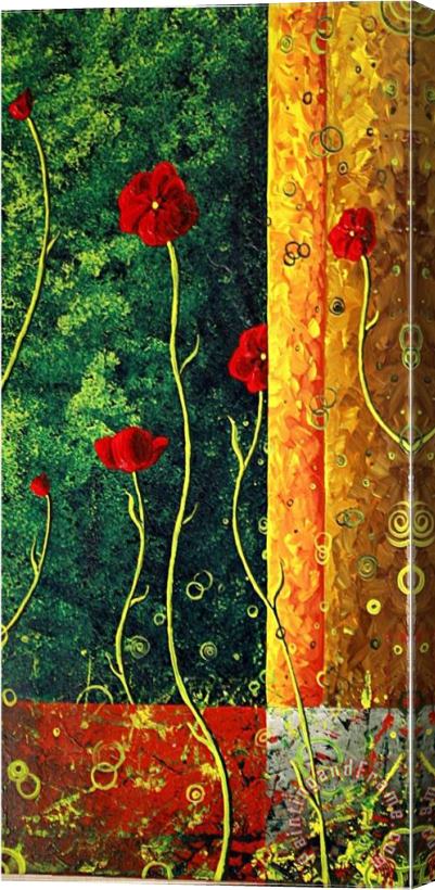 Megan Aroon Duncanson Poppy Madness Stretched Canvas Print / Canvas Art