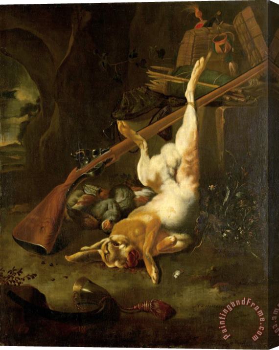 Melchior de Hondecoeter Dead Game Stretched Canvas Painting / Canvas Art